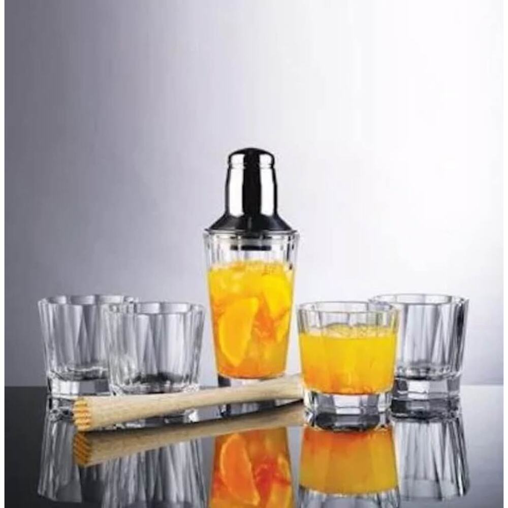 DENIZLI Bella 6-PIECE COCKTAIL SET w/ Bonus Muddler - Glasses
